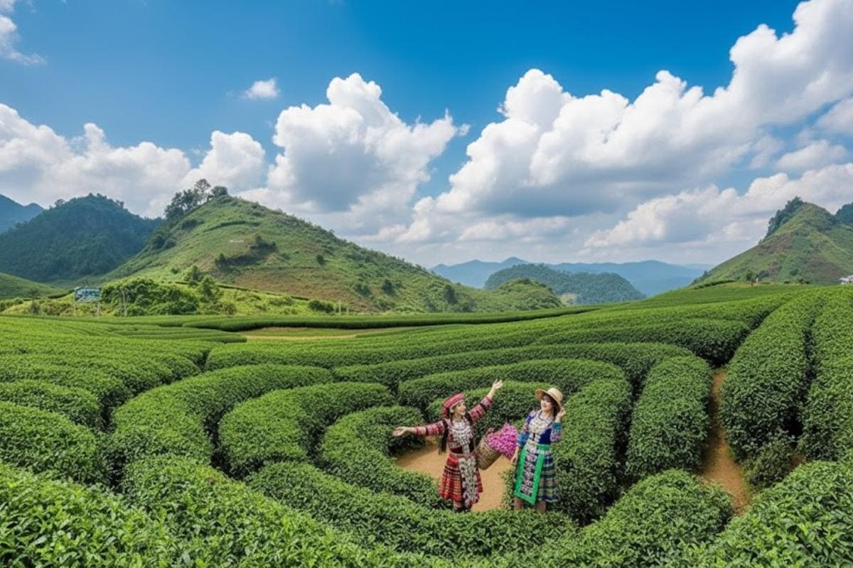 Thuê trang phục dân tộc chụp ảnh tại đồi